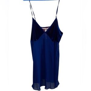 Cacique Navy Blue Sleeveless Chemise Slip